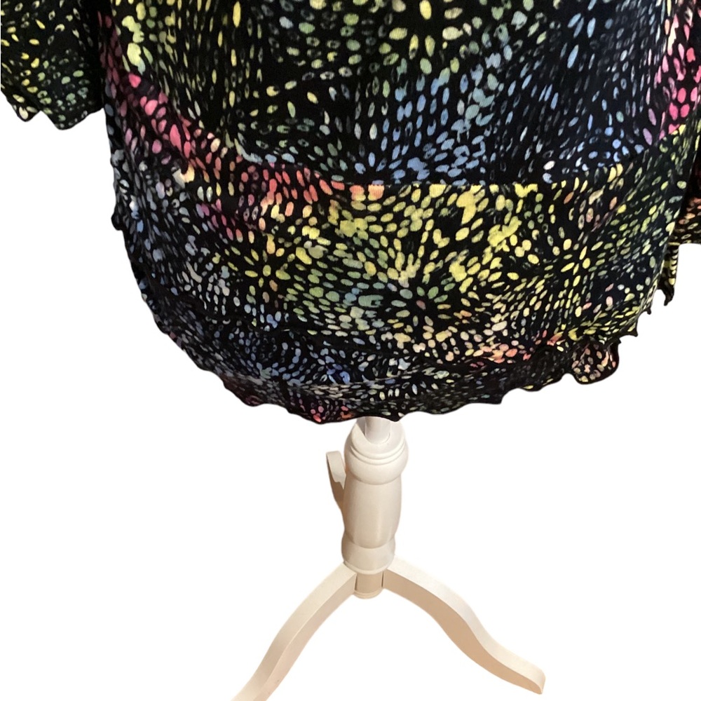 Bali Batiks multicolored tiered top size small - Picture 3 of 10